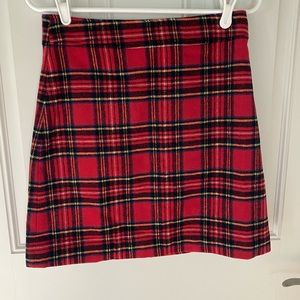 NWT JCrew A-Line Plaid Skirt